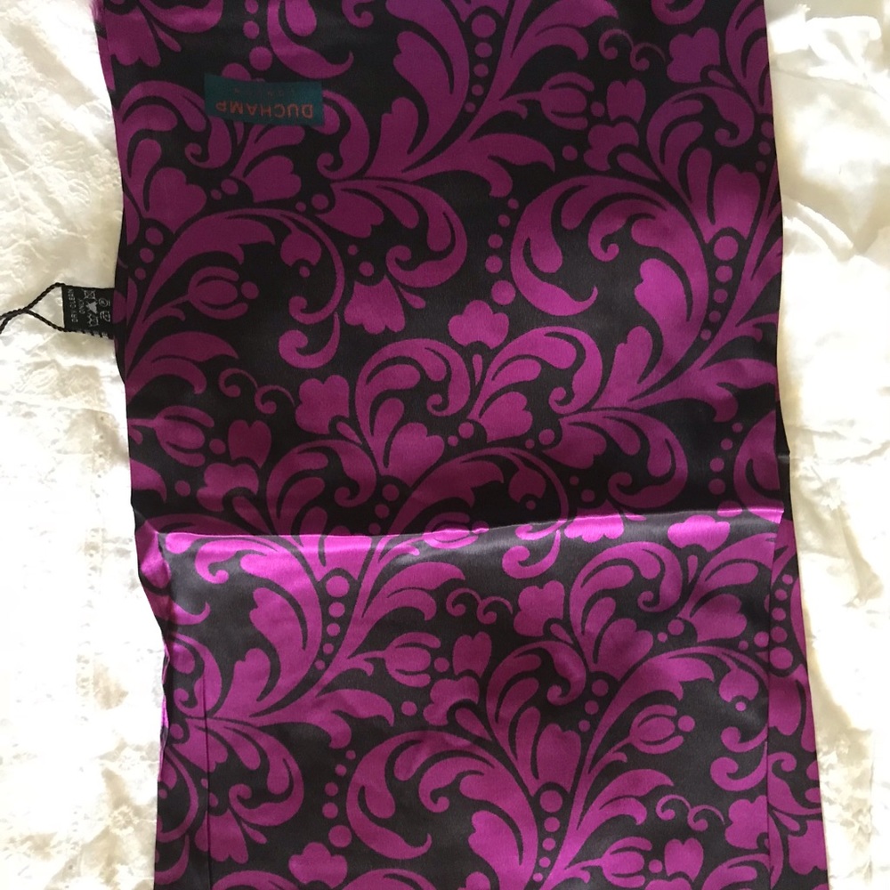 Duchamp Woven Silk Floral Scarf Brand New